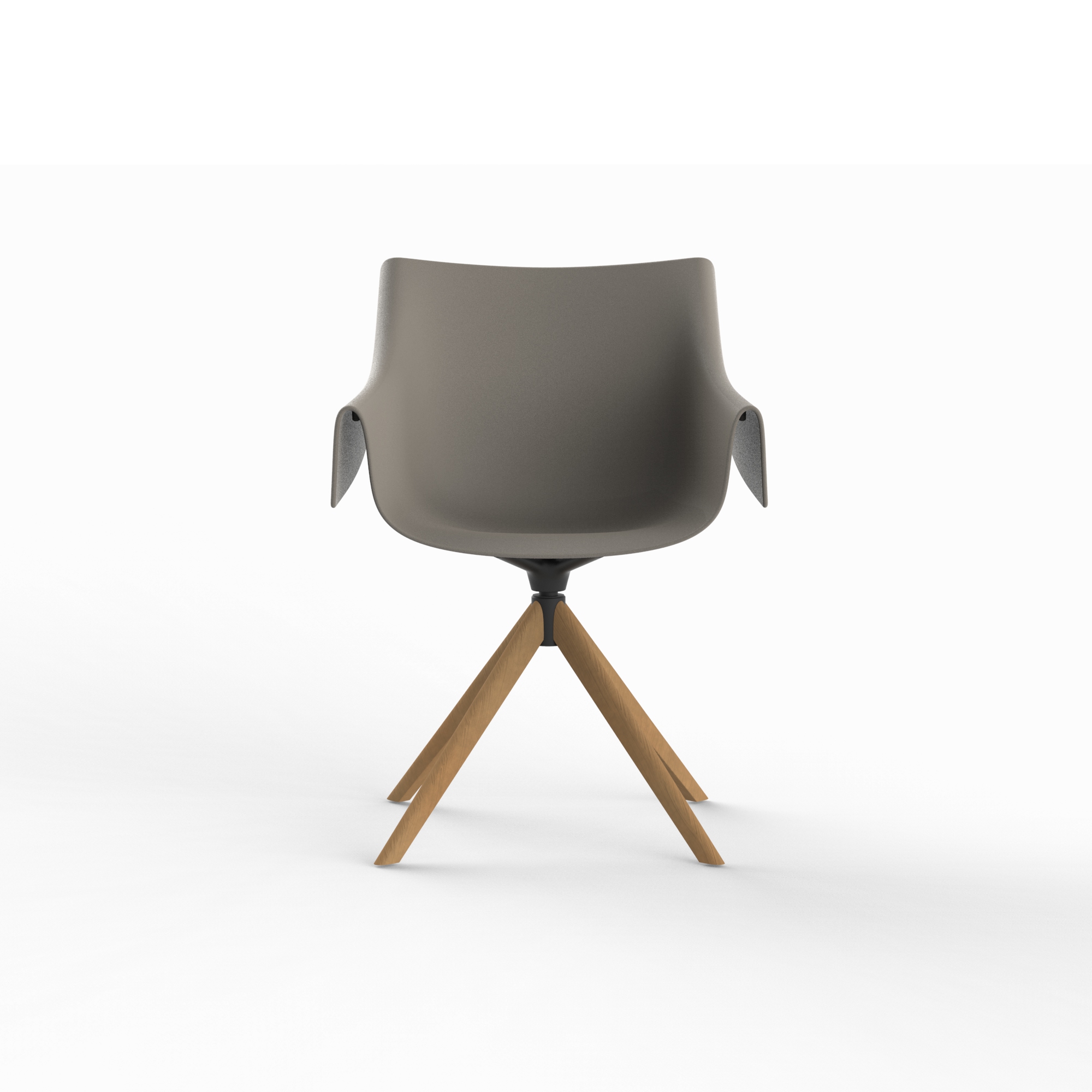Vondom Manta outdoor indoor wooden swivel armchair (12) 